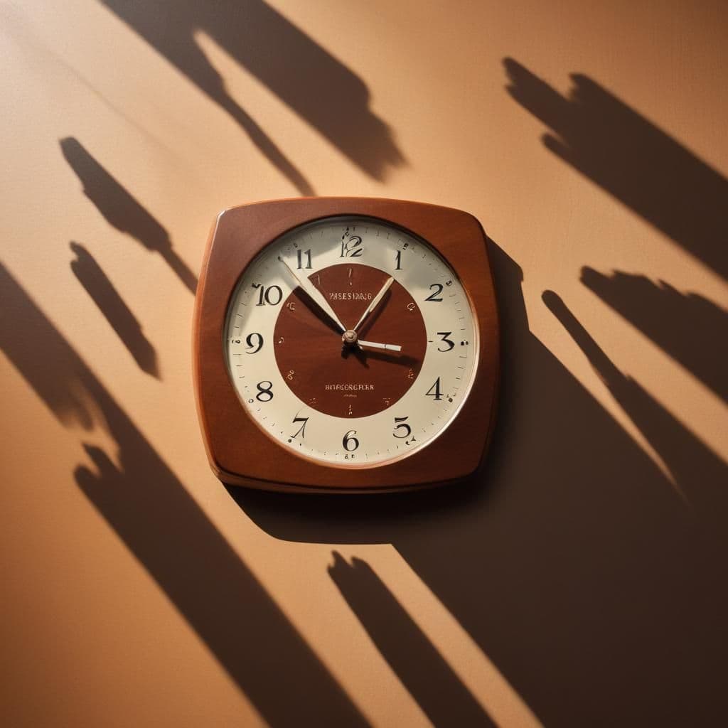 Abstract representation of advisor time reclaimed — clean desk with warm ambient light and a single geometric motif.